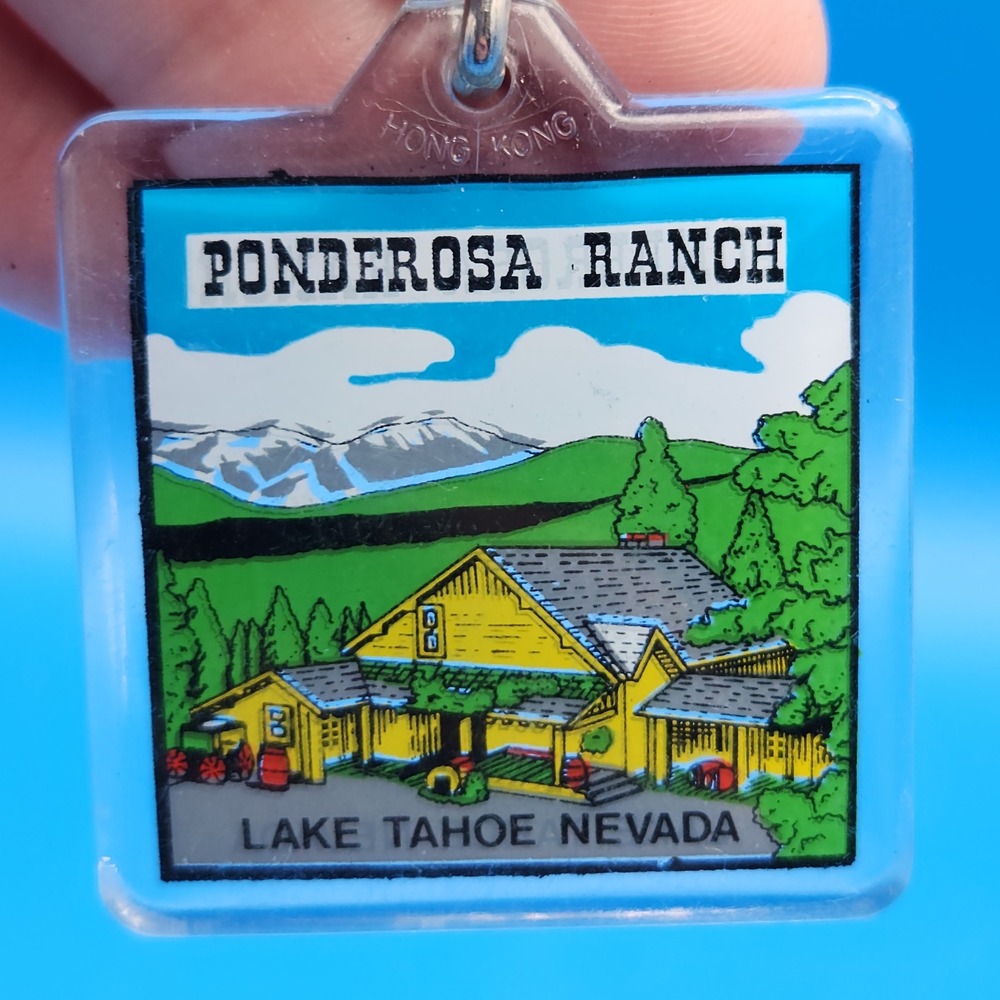 Vintage Ponderosa Ranch Keychain Fob Bonanza